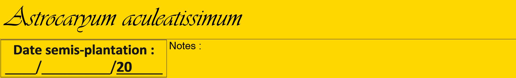 Étiquette de : Astrocaryum aculeatissimum - format a - style noire21viv avec comestibilité