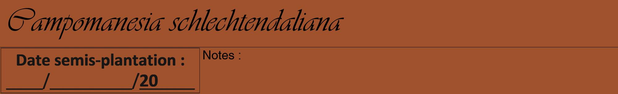 Étiquette de : Campomanesia schlechtendaliana - format a - style noire32viv avec comestibilité