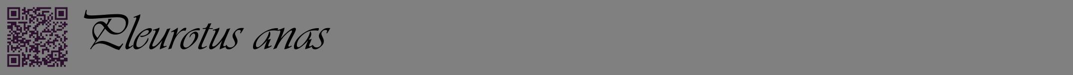 Étiquette de : Pleurotus anas - format a - style noire57simpleviv avec qrcode et comestibilité