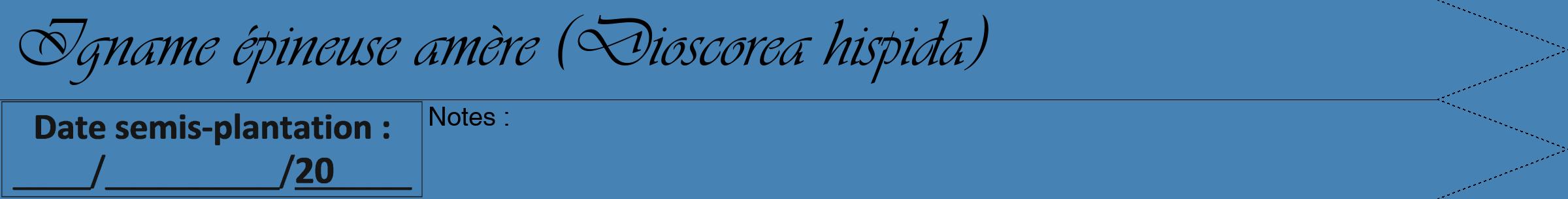 Étiquette de : Dioscorea hispida - format b - style noire5viv avec comestibilité