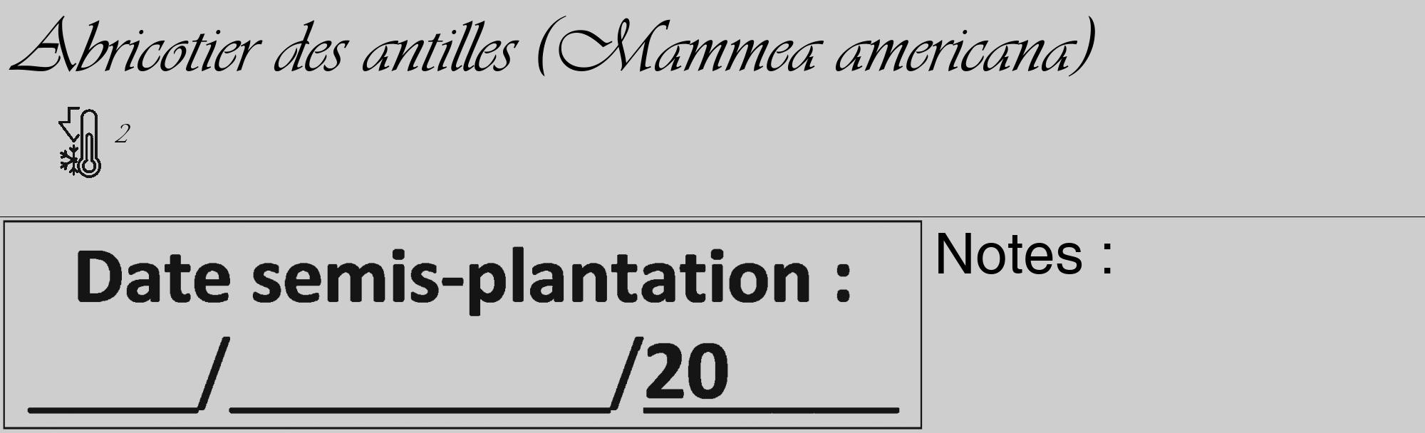 Étiquette de : Mammea americana - format c - style noire17_basique_basiqueviv avec comestibilité