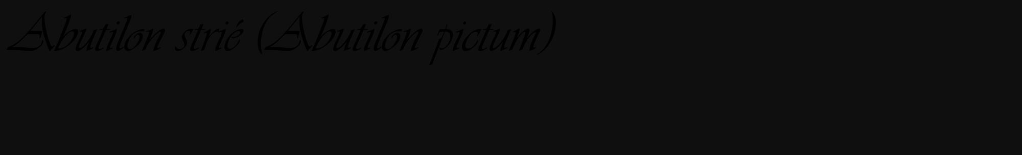Étiquette de : Abutilon pictum - format c - style noire7_basique_basiqueviv avec comestibilité