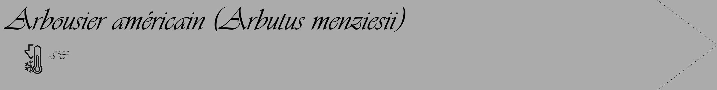 Étiquette de : Arbutus menziesii - format c - style noire37_simple_simpleviv avec comestibilité