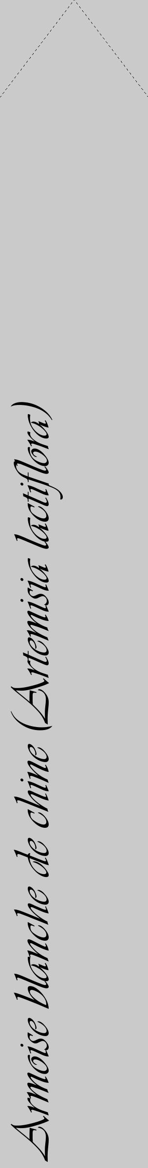 Étiquette de : Artemisia lactiflora - format c - style noire21_simple_simpleviv avec comestibilité - position verticale
