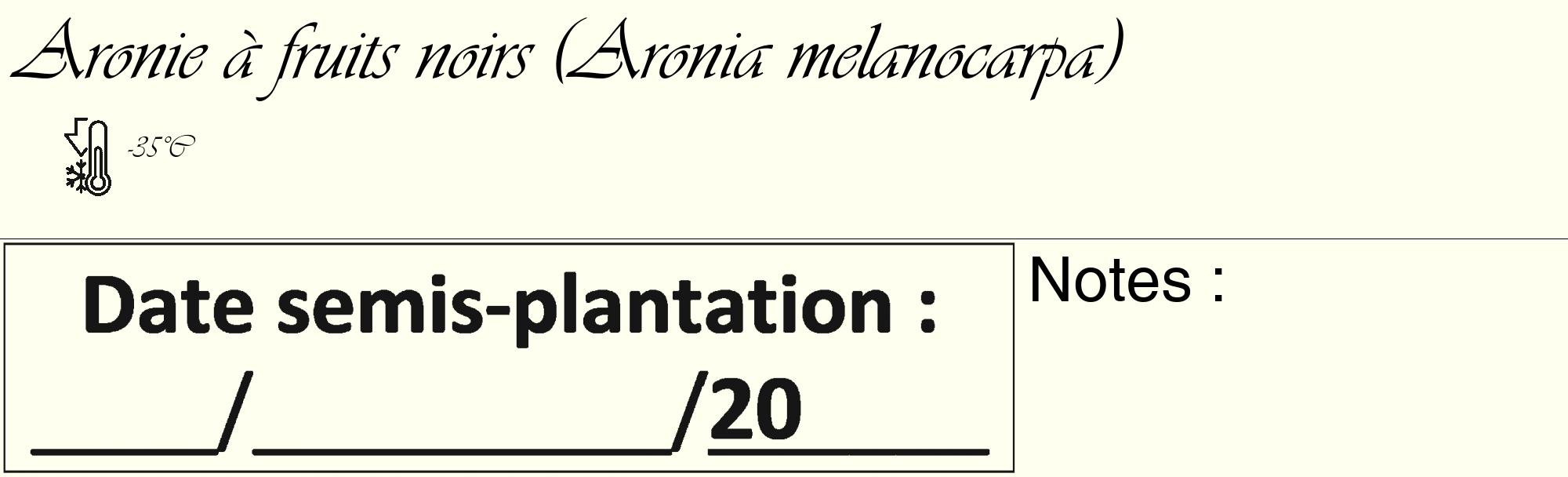 Étiquette de : Aronia melanocarpa - format c - style noire19_basique_basiqueviv avec comestibilité