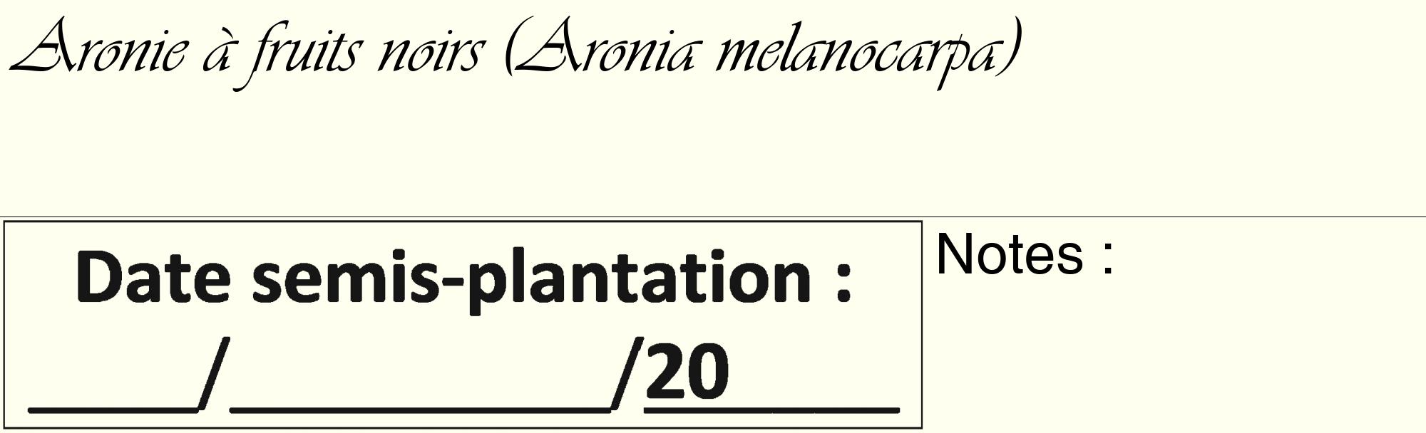 Étiquette de : Aronia melanocarpa - format c - style noire19_basique_basiqueviv avec comestibilité