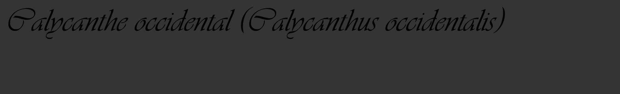 Étiquette de : Calycanthus occidentalis - format c - style noire46_basique_basiqueviv avec comestibilité
