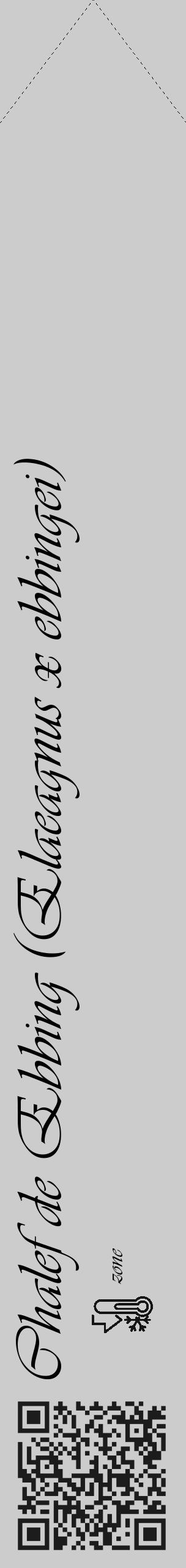 Étiquette de : Elaeagnus x ebbingei - format c - style noire0_simple_simpleviv avec qrcode et comestibilité - position verticale