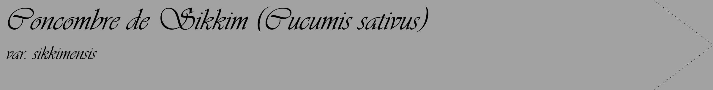 Étiquette de : Cucumis sativus var. sikkimensis - format c - style noire38_simple_simpleviv avec comestibilité