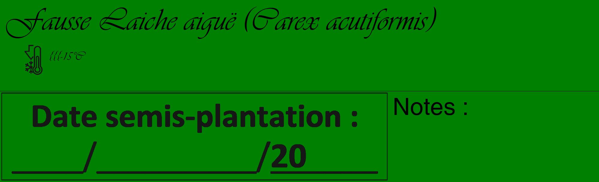 Étiquette de : Carex acutiformis - format c - style noire9_basique_basiqueviv avec comestibilité