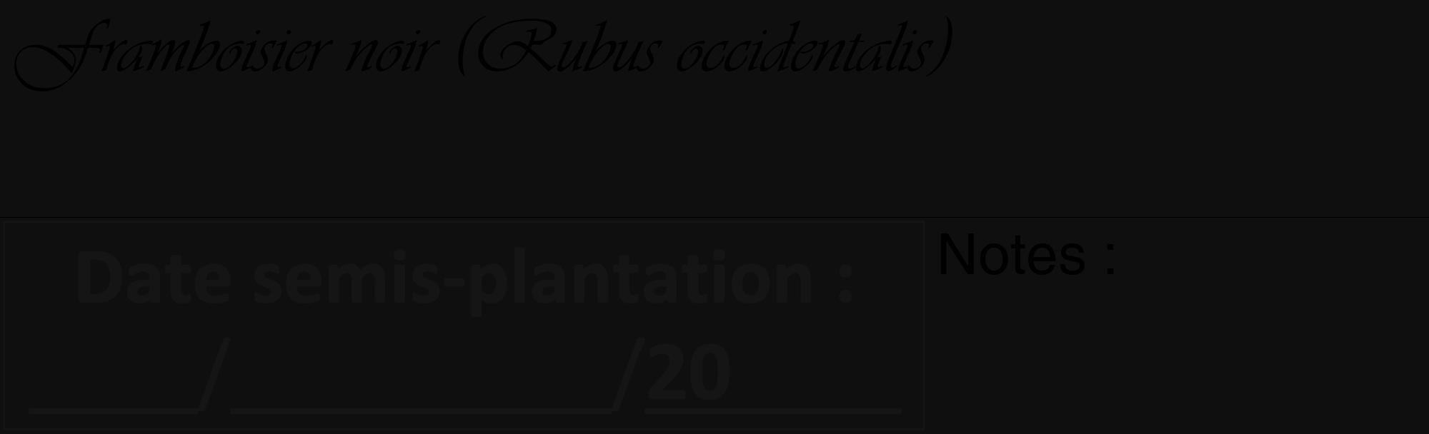 Étiquette de : Rubus occidentalis - format c - style noire7_basique_basiqueviv avec comestibilité