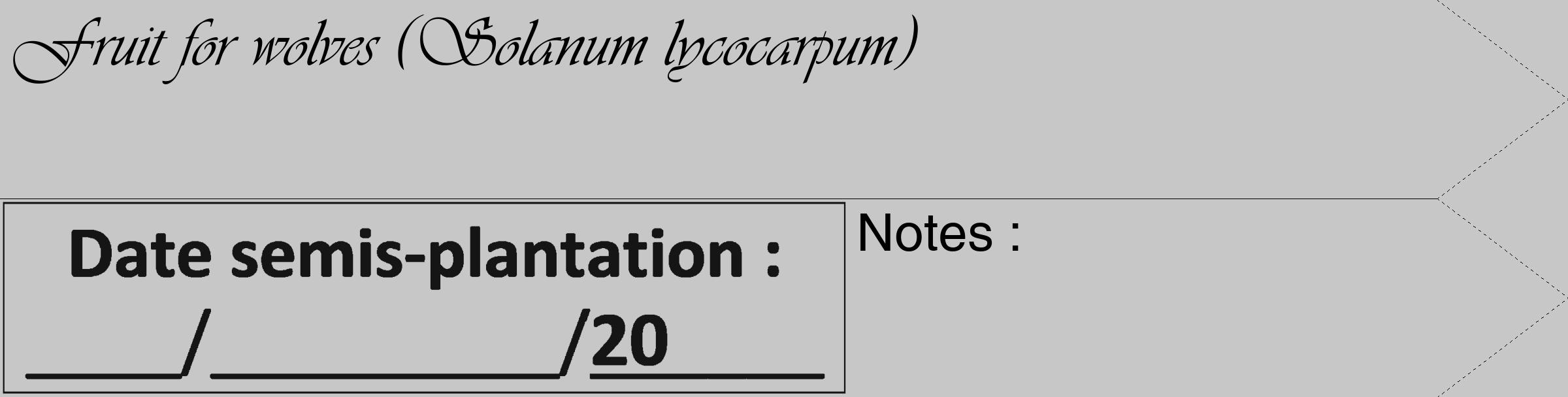 Étiquette de : Solanum lycocarpum - format c - style noire15_simple_simpleviv avec comestibilité