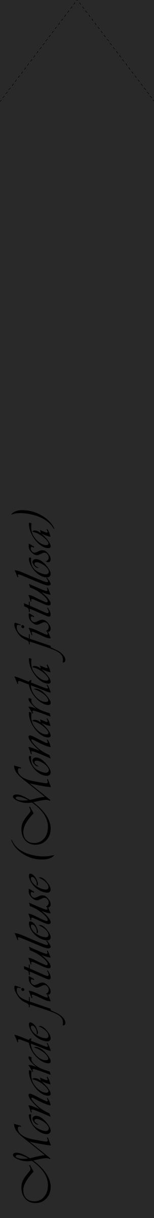Étiquette de : Monarda fistulosa - format c - style noire34_simple_simpleviv avec comestibilité - position verticale