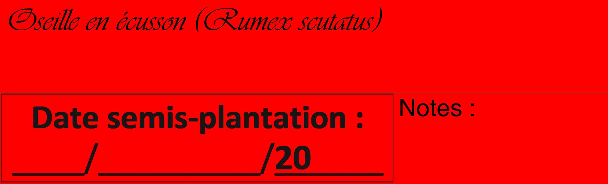 Étiquette de : Rumex scutatus - format c - style noire27_basique_basiqueviv avec comestibilité
