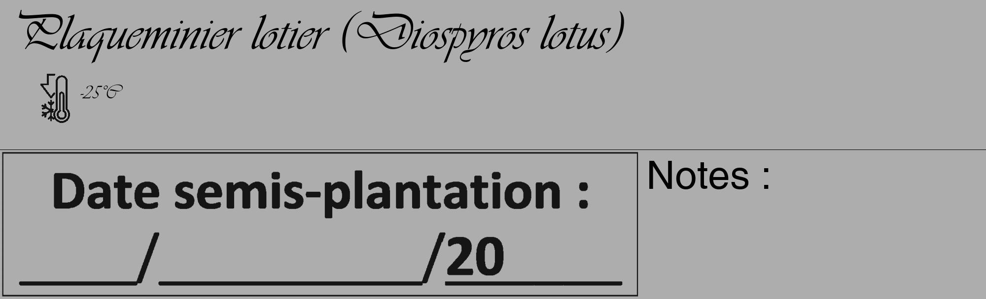Étiquette de : Diospyros lotus - format c - style noire22_basique_basiqueviv avec comestibilité