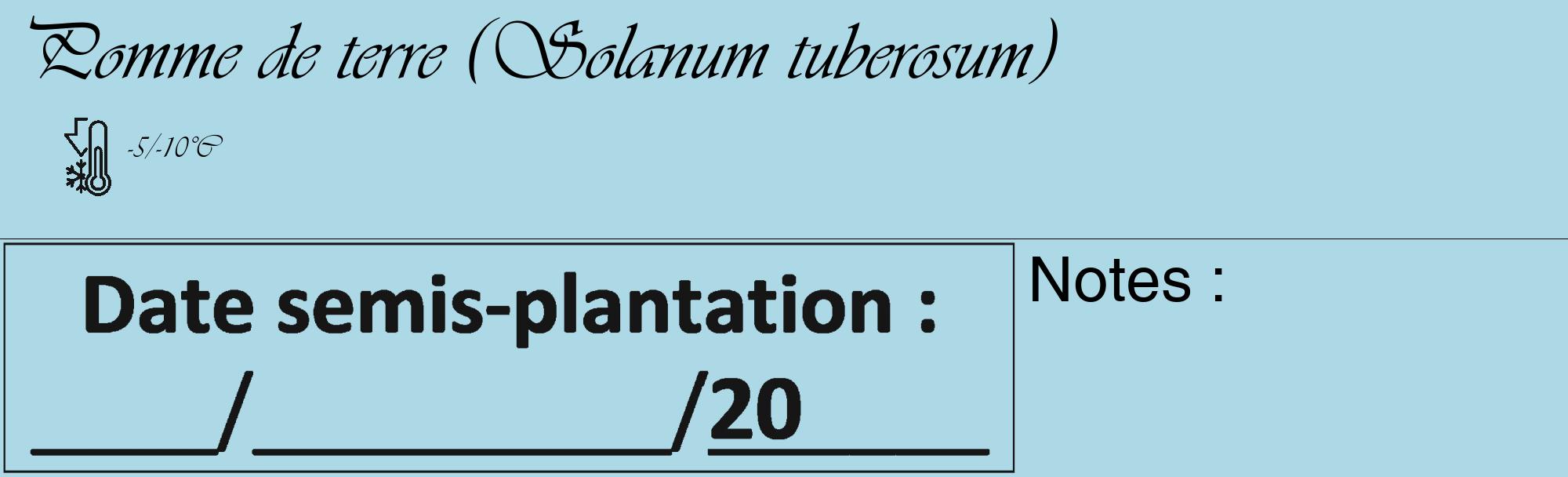 Étiquette de : Solanum tuberosum - format c - style noire0_basique_basiqueviv avec comestibilité