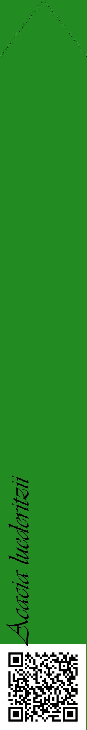 Étiquette de : Acacia luederitzii - format c - style noire10_simpleviv avec qrcode et comestibilité