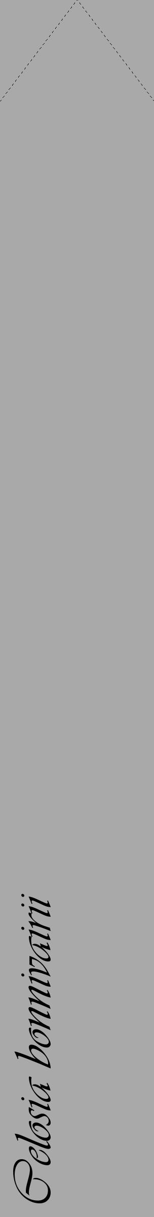 Étiquette de : Celosia bonnivairii - format c - style noire13_simple_simpleviv avec comestibilité - position verticale