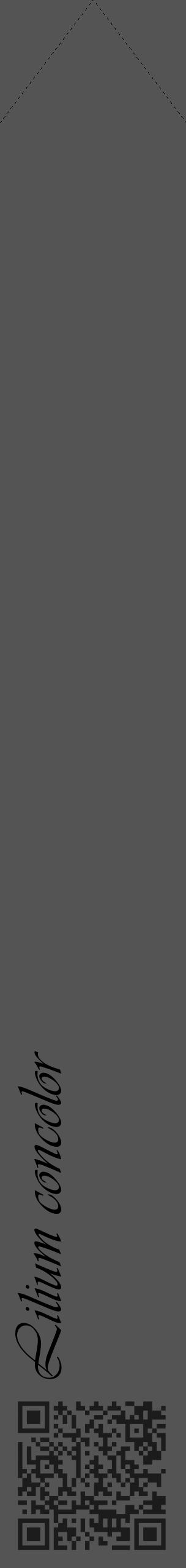 Étiquette de : Lilium concolor - format c - style noire30_simple_simpleviv avec qrcode et comestibilité - position verticale