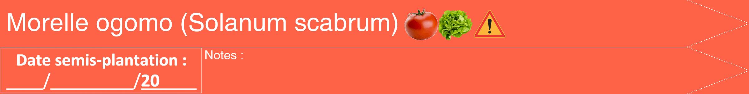 Étiquette de : Solanum scabrum - format b - style blanche25hel avec comestibilité simplifiée