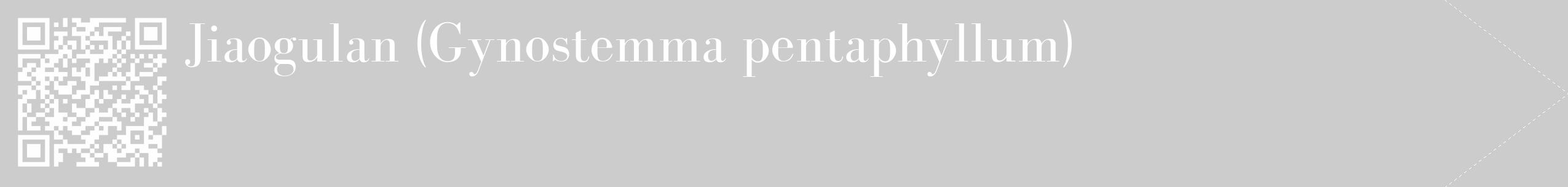 Étiquette de : Gynostemma pentaphyllum - format c - style blanche0_simple_simplebod avec qrcode et comestibilité