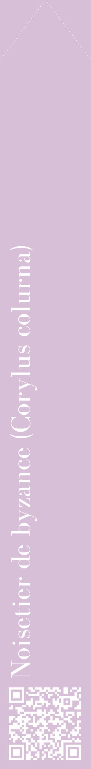 Étiquette de : Corylus colurna - format c - style blanche54_simplebod avec qrcode et comestibilité