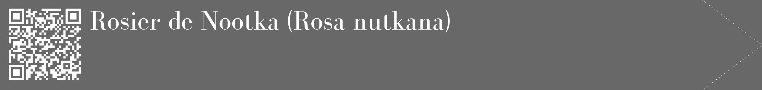 Étiquette de : Rosa nutkana - format c - style blanche43_simple_simplebod avec qrcode et comestibilité