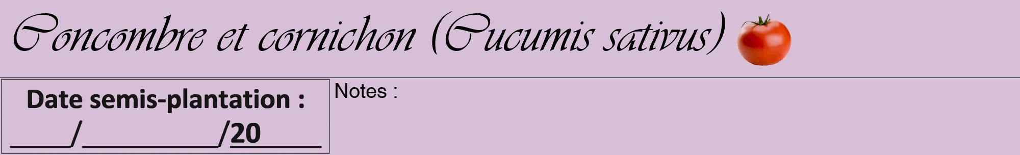 Étiquette de : Cucumis sativus - format a - style noire54viv avec comestibilité simplifiée