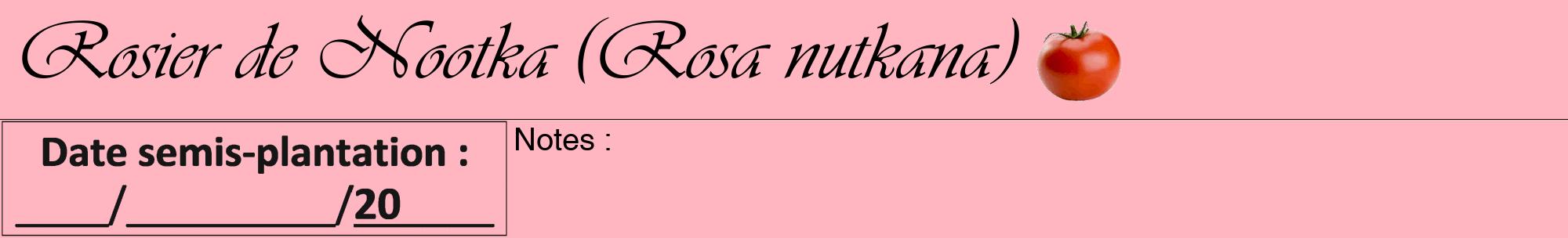 Étiquette de : Rosa nutkana - format a - style noire41viv avec comestibilité simplifiée