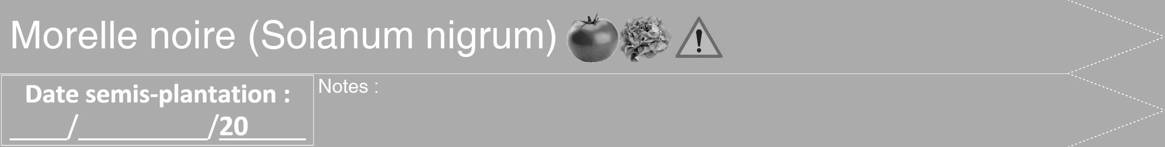Étiquette de : Solanum nigrum - format b - style blanche37hel avec comestibilité simplifiée