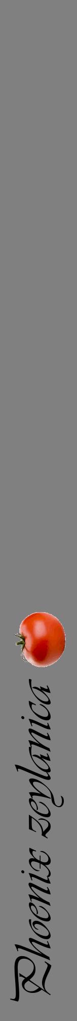Étiquette de : Phoenix zeylanica - format a - style noire57viv avec comestibilité simplifiée