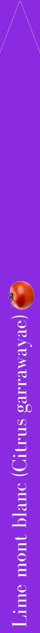 Étiquette de : Citrus garrawayae - format b - style blanche49bod avec comestibilité simplifiée