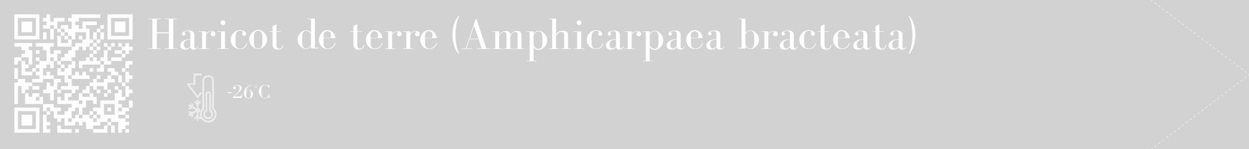 Étiquette de : Amphicarpaea bracteata - format c - style blanche14_simple_simplebod avec qrcode et comestibilité