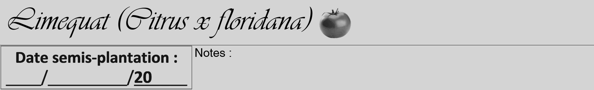 Étiquette de : Citrus x floridana - format a - style noire40viv avec comestibilité simplifiée
