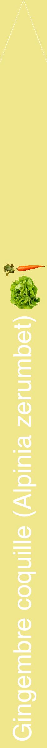 Étiquette de : Alpinia zerumbet - format b - style blanche20hel avec comestibilité simplifiée