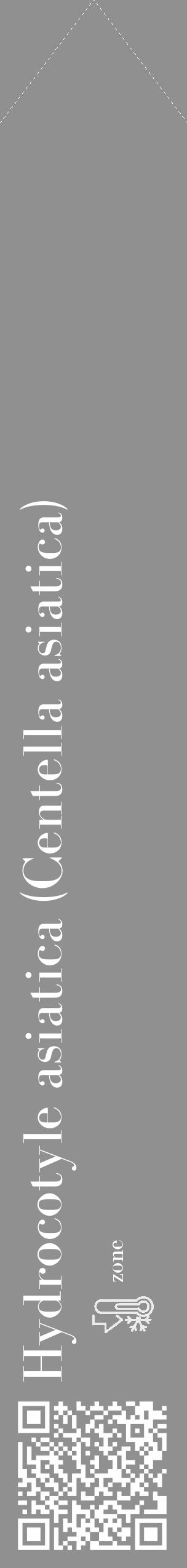 Étiquette de : Centella asiatica - format c - style blanche4_simple_simplebod avec qrcode et comestibilité - position verticale