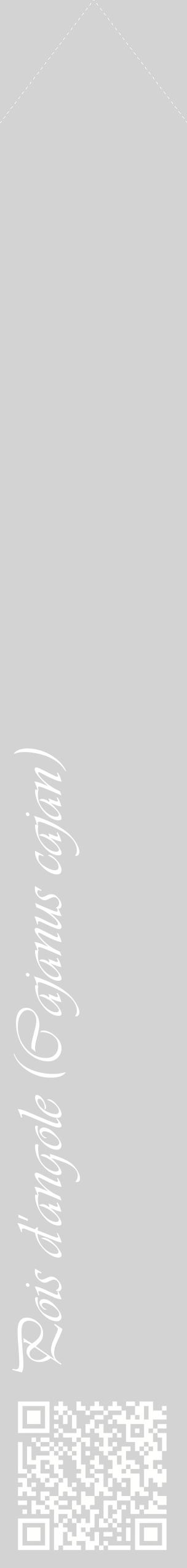 Étiquette de : Cajanus cajan - format c - style blanche56_simpleviv avec qrcode et comestibilité