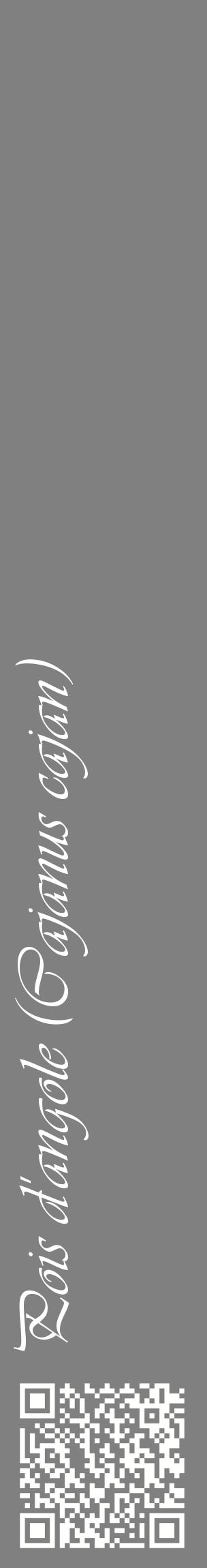 Étiquette de : Cajanus cajan - format c - style blanche57_basiqueviv avec qrcode et comestibilité