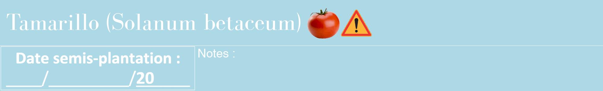 Étiquette de : Solanum betaceum - format a - style blanche0bod avec comestibilité simplifiée