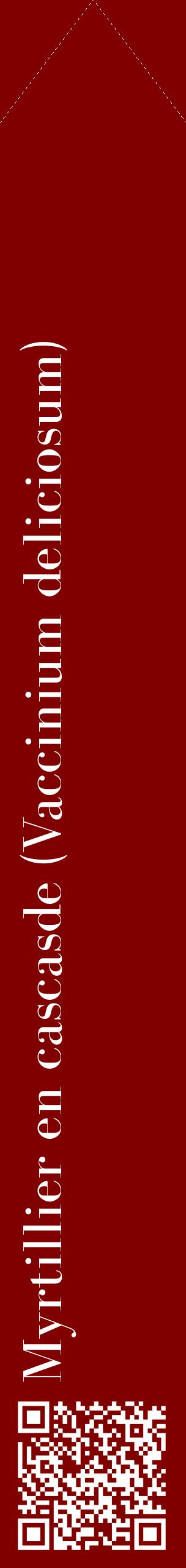 Étiquette de : Vaccinium deliciosum - format c - style blanche29_simplebod avec qrcode et comestibilité