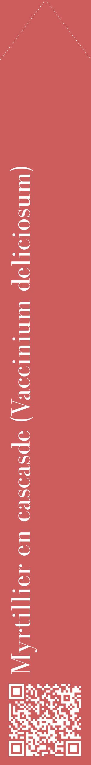 Étiquette de : Vaccinium deliciosum - format c - style blanche35_simplebod avec qrcode et comestibilité