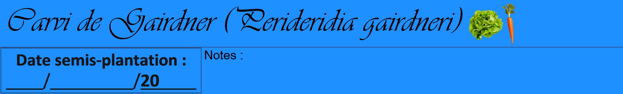 Étiquette de : Perideridia gairdneri - format a - style noire3viv avec comestibilité simplifiée