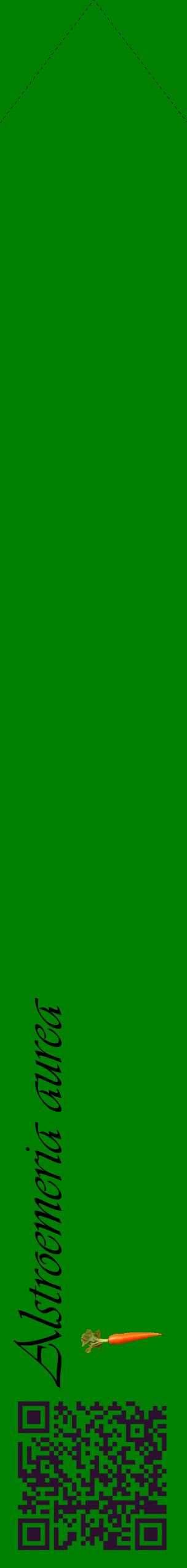Étiquette de : Alstroemeria aurea - format c - style noire9_simpleviv avec qrcode et comestibilité simplifiée
