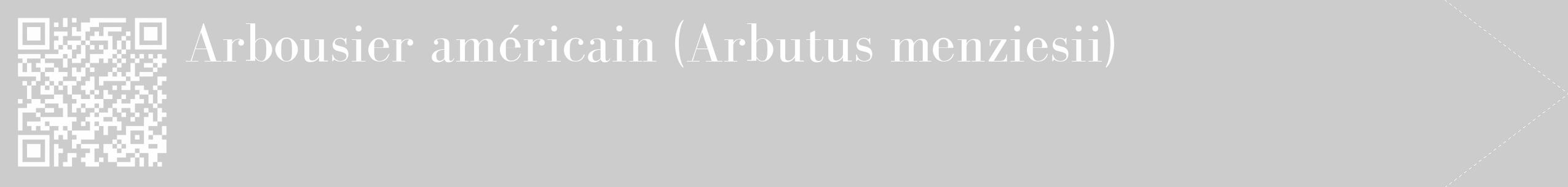 Étiquette de : Arbutus menziesii - format c - style blanche0_simple_simplebod avec qrcode et comestibilité