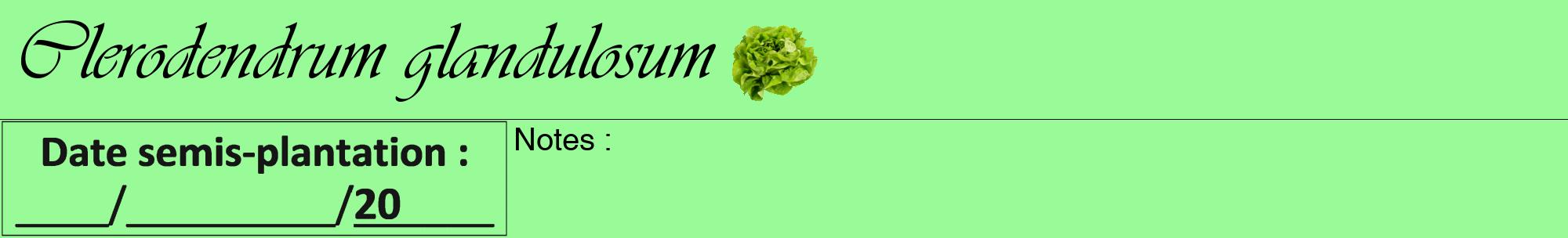 Étiquette de : Clerodendrum glandulosum - format a - style noire14viv avec comestibilité simplifiée