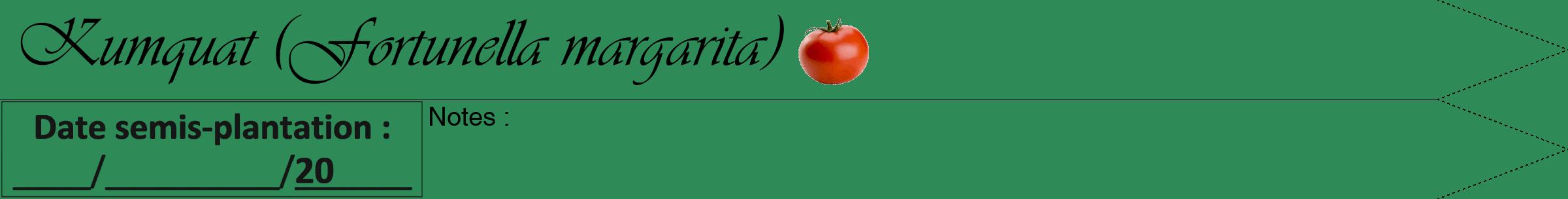 Étiquette de : Fortunella margarita - format a - style noire11simpleviv avec comestibilité simplifiée