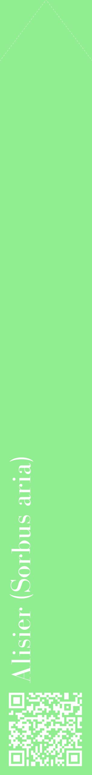 Étiquette de : Sorbus aria - format c - style blanche15_simplebod avec qrcode et comestibilité