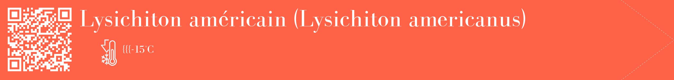 Étiquette de : Lysichiton americanus - format c - style blanche25_simple_simplebod avec qrcode et comestibilité
