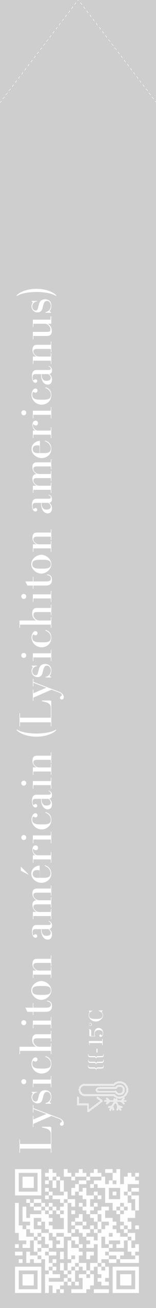 Étiquette de : Lysichiton americanus - format c - style blanche17_simple_simplebod avec qrcode et comestibilité - position verticale
