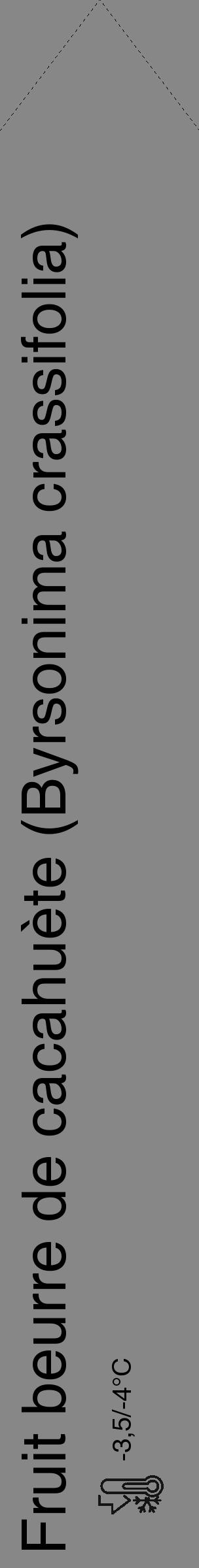 Étiquette de : Byrsonima crassifolia - format c - style noire12_simple_simplehel avec comestibilité - position verticale